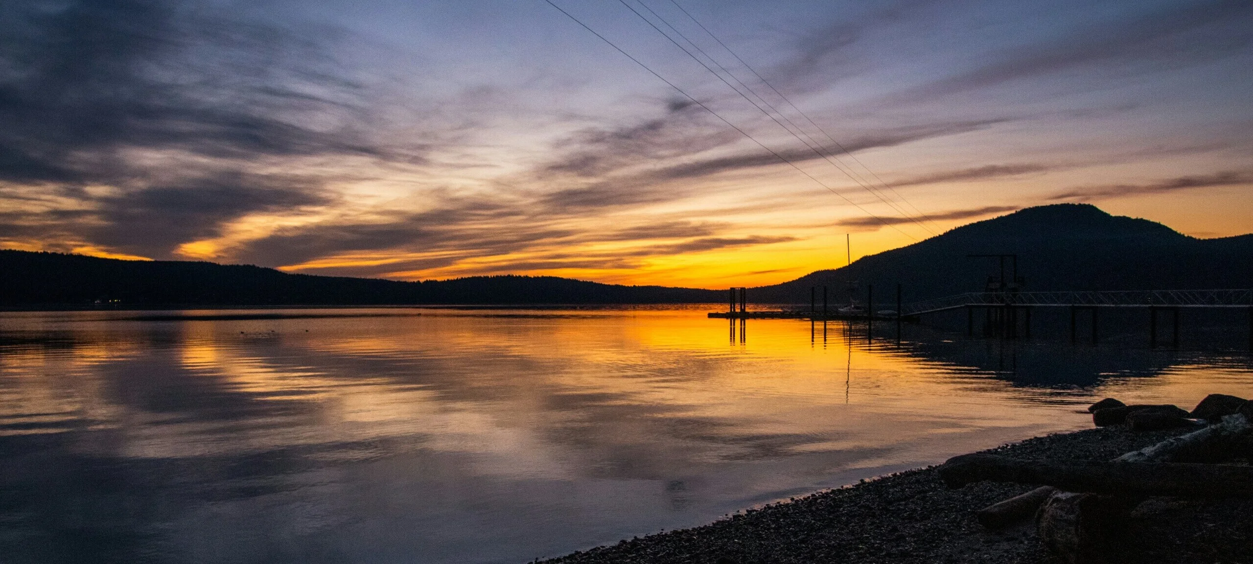 Sunset on the beach in Crofton, BC. Photo by Felipe Souza on Unsplash.