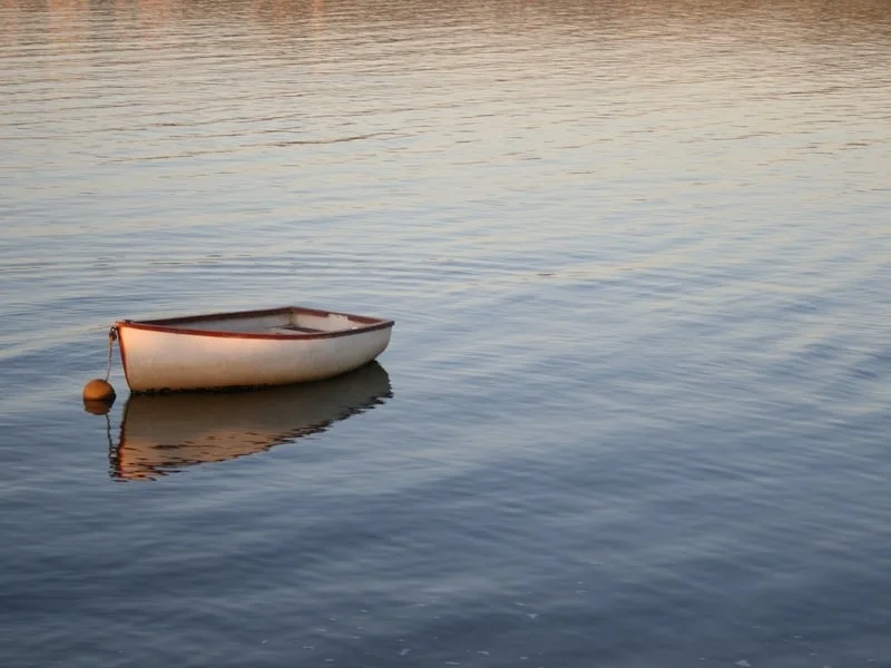 Small boat on the Vancouver Island water