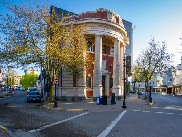 Great National Land Building in Downtown Naniamo, BC