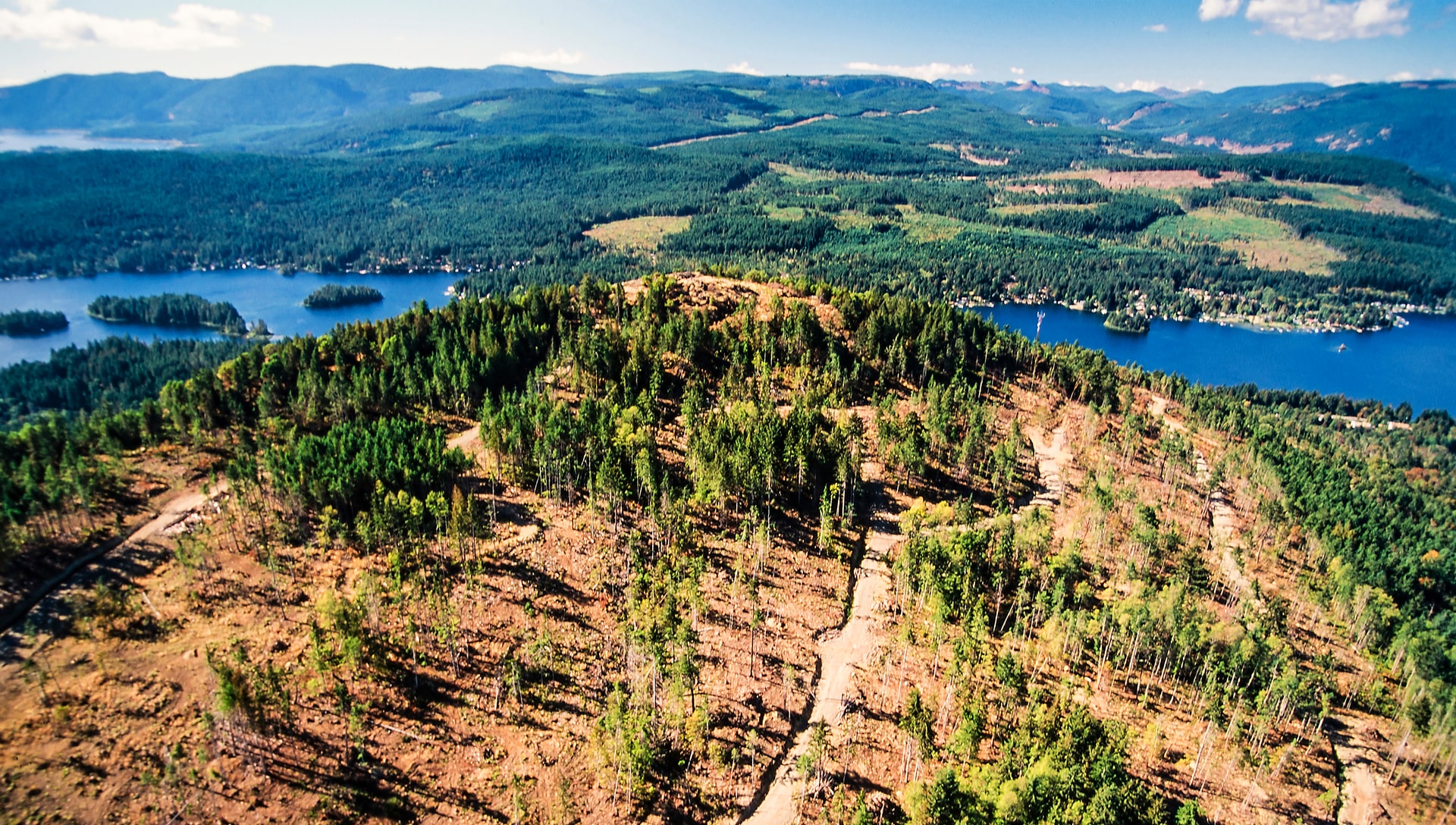 View of Coiwchan Lake from Baldy Mountain