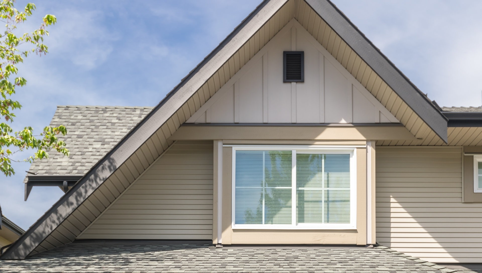 Top view of traditional style home, typical of Lantzville