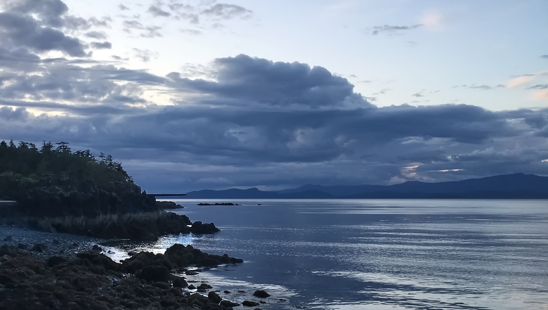Clouds over Nanoose Bay coast