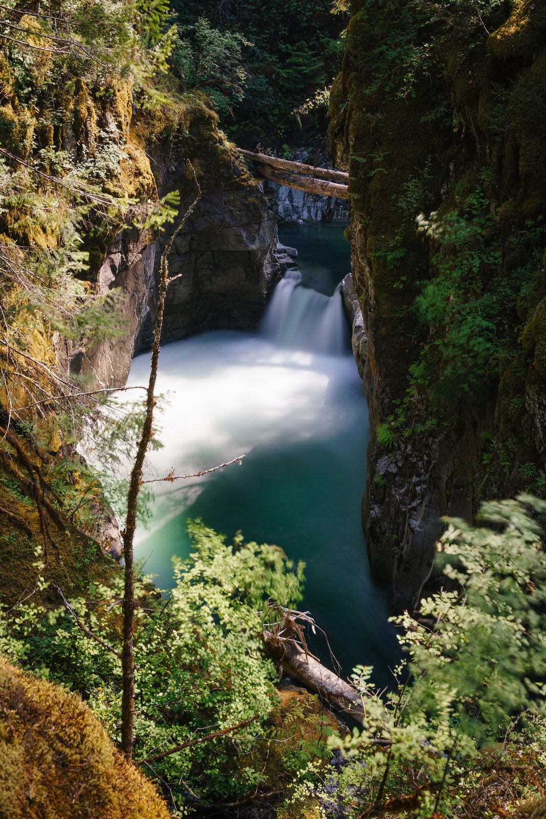 Little Qualicum Falls, from view from above