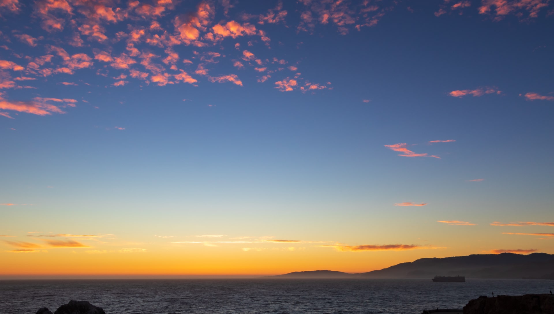 Sunrise over the Qualicum waterfront